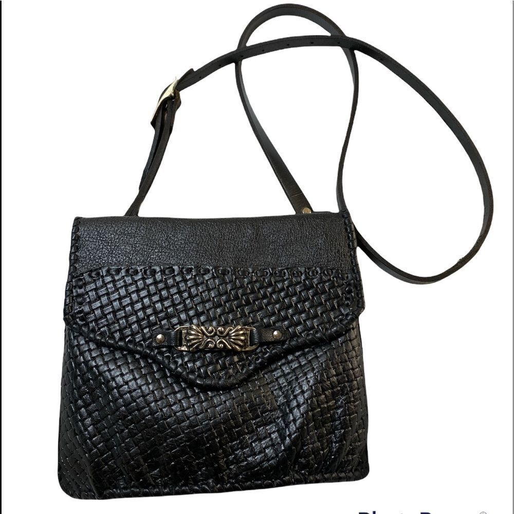 Black Leather Purse 